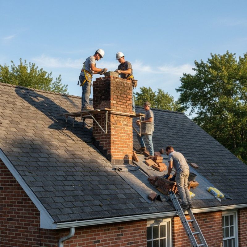 Chimney Brick Repair detail