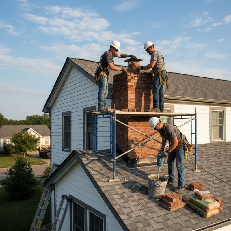 Chimney Brick Repair detail